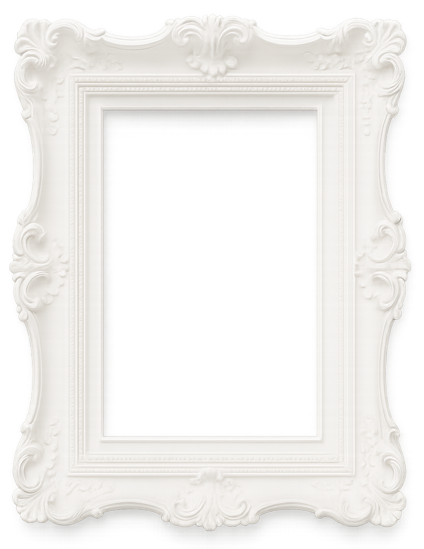 Minimal white frame